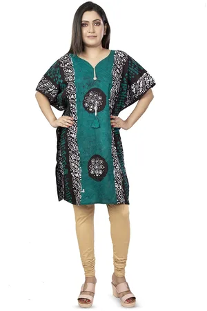 Laa Calcutta Women Ethnic Motifs Printed Extended Sleeves Kaftan Kurta