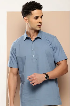 Invictus Men Solid Pure Cotton Slim Fit Casual Shirt