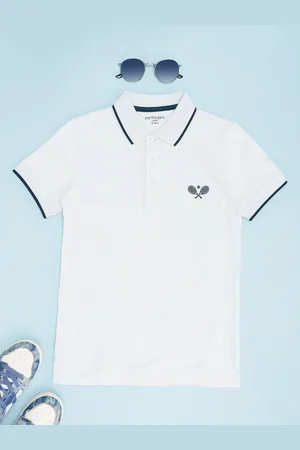 Pantaloons Boys Solid Polo Collar Cotton T-shirt