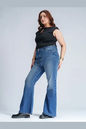 FREAKINS Women Bootcut High-Rise Light Fade Stretchable Jeans