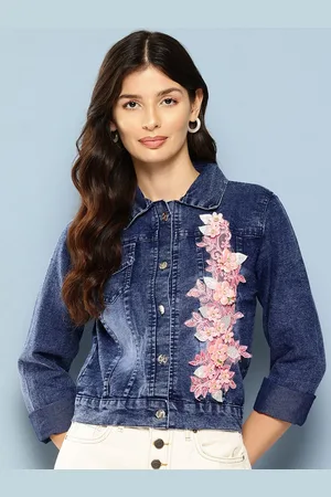 Roadster The Lifestyle Co Embellished Denim Jacket