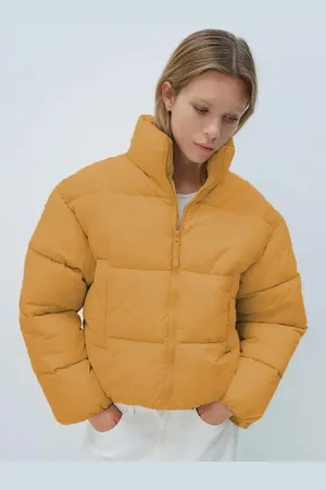 KOTTY Women Crop Puffer Jacket