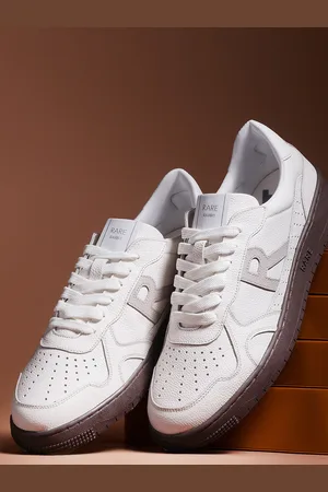 RARE RABBIT Men Leather Lace-Up Sneakers