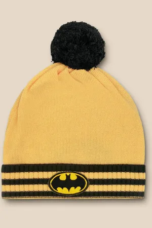 Kidsville Boys Striped Batman Beanie