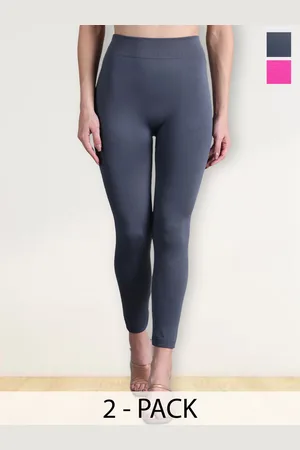 Jinfo Women Pack Of 2 Ankle-Length Slip On Winter Leggings