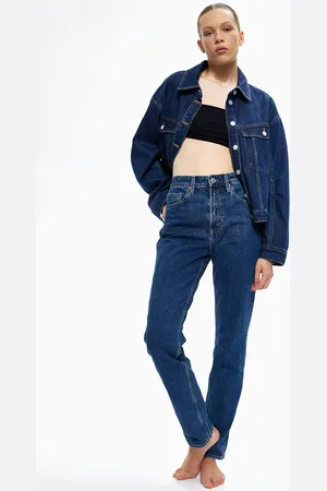 H&M Women Slim Straight High Jeans