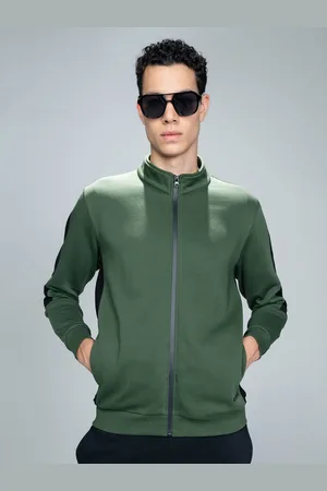 EDRIO Men Mock Collar Sweatshirt