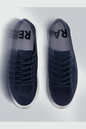RARE RABBIT Men Woven Design Suede Sneakers