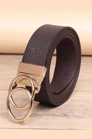 Invictus Men Textured Push Pin Closure Belt