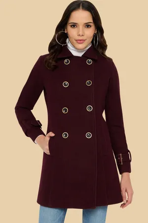 Martini Women Notched Lapel Double-Breasted Overcoat