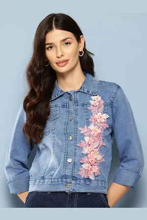Roadster The Lifestyle Co Embellished Denim Jackets