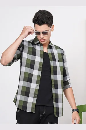 The Indian Garage Co Men Checked Cotton Casual Shirt