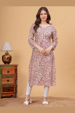 DRESSAR Geometric Printed Regular Straight Kurta