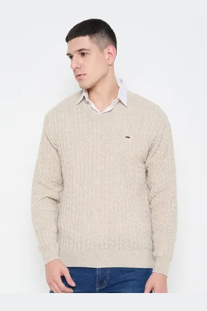 Duke Men Long Sleeves V-Neck Pullover Sweater