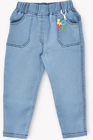 BAESD Girls Jean Straight Fit Mid-Rise Jeans