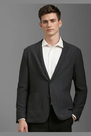 Louis Philippe Self Design Super Slim-Fit Single-Breasted Blazer
