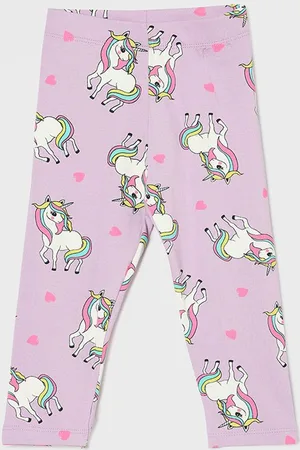 Lifestyle Girls Printed Pure Cotton Ankle-Length Leggings