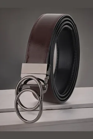 Invictus Men Solid Push Pin Closure Belt