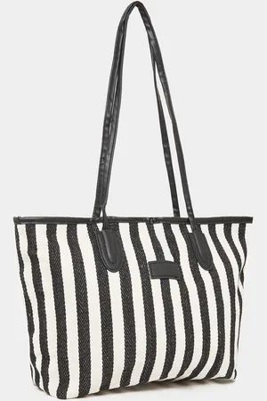 Styli Women Striped Shopper Shoulder Bag