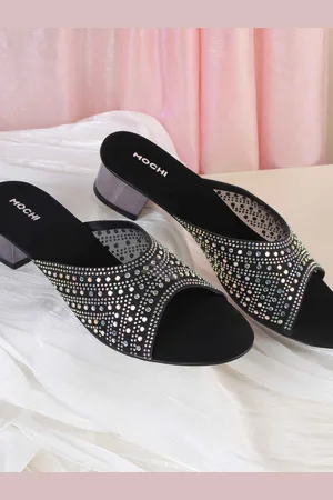 All Things Mochi Women Embellished Block Heel Sandals