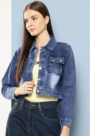 Roadster The Lifestyle Co Cotton Spread Collar Denim Jacket