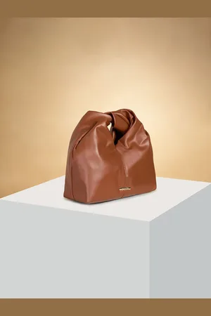 Pantaloons PU Structured Shoulder Bag with Bow Detail