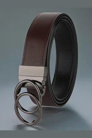 Invictus Men Textured Push Pin Closure Belt