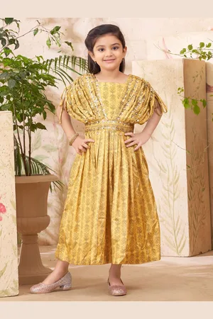 Sangria Embroidered Pure Silk Fit & Flare Ethnic Dress