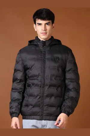 V-Mart Men Hooded Solid Cotton Casual Puffer Jacket