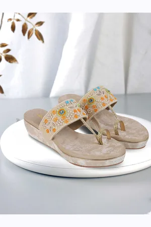 All Things Mochi Women Embellished Comfort Sandals