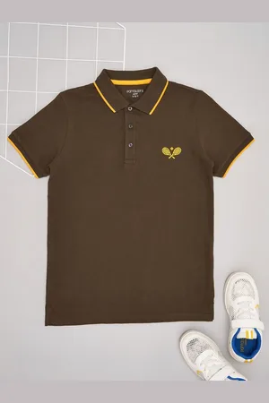 Pantaloons Boys Solid Polo Collar Cotton T-shirt