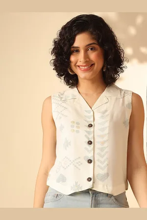 Anouk Printed Shirt Style Top