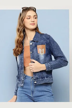 Roadster The Lifestyle Co Cotton Spread Collar Denim Jacket