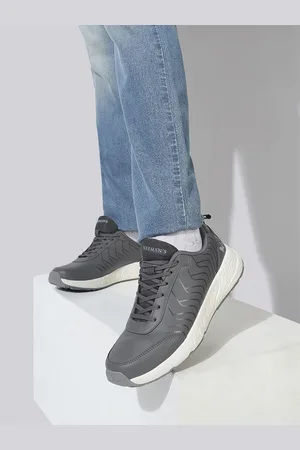 NEEMANS Unisex Woven Design PU Round Toe Lightweight Sneakers