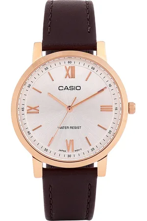 Casio Women Leather Straps Water Resistance Analogue Watch A2163