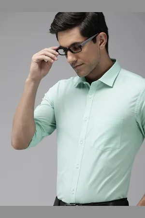 Park Avenue Pure Cotton Slim Fit Micro Checked Formal Shirt