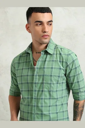 Ketch Men Checks Slim Fit Shirt