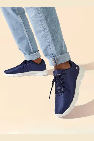 NEEMANS Men Textured Lightweight Lace Up Sneakers