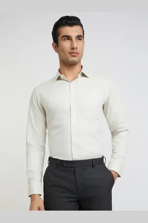 Park Avenue Slim Fit Windowpane Checked Formal Shirt