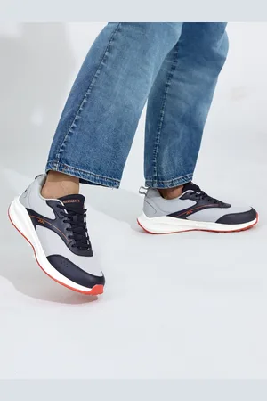 NEEMANS Men Colourblocked Round Toe Mesh Sneakers