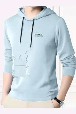 Ausk Typography Printed Long Sleeves Hooded Tshirt