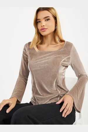 Styli Women Square Neck Flared Sleeves Top