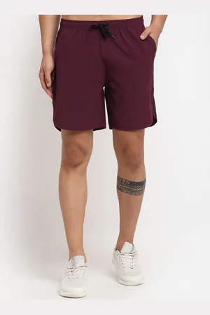Invincible Men Rapid-Dry Mid-Rise Sports Shorts