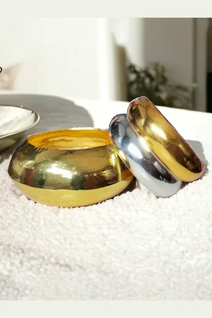 Leshya Gold-Plated Matte Bangle