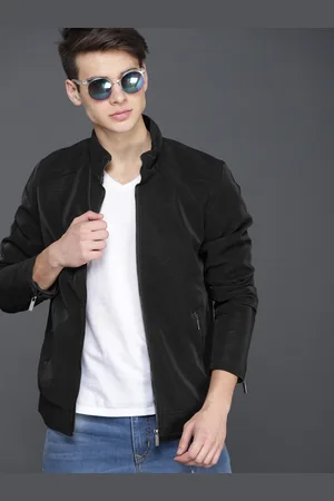WROGN Men Black Solid Tailored Jacket