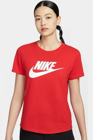 Nike Sportswear Essentials Women Brand logo Printed Cotton T-Shirt