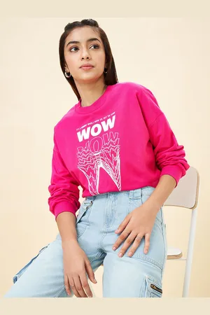 Pantaloons Girls Printed Cotton Sweatshirt