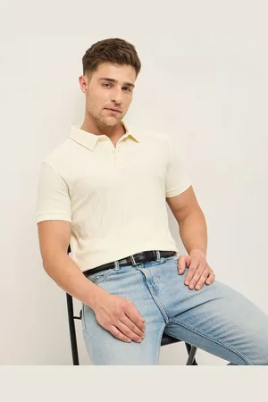 The Bear House Men Polo Collar Slim Fit T-shirt