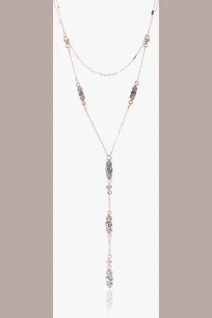 Accessorize Acessorize Rose-Gold Toned Long Necklace