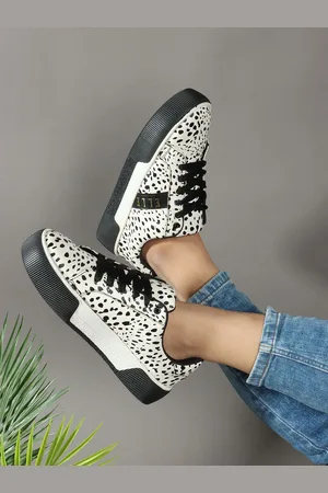Elle Women Western - Embellished Lace-Ups Party Sneakers